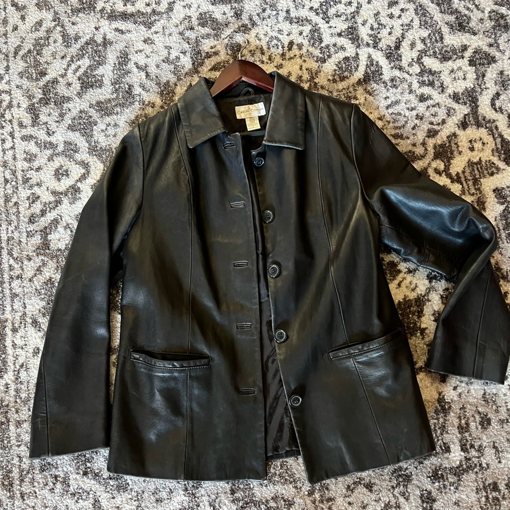 Casual Corner Genuine Leather Jacket size L